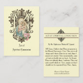 スピリチュアル聖餐式カードカトリック祈りの言葉 名刺 (正面/裏面)