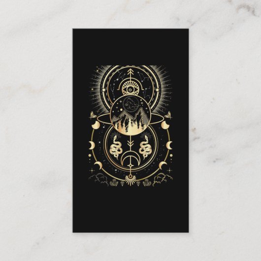 スピリチュアル自然の月占星術、スネーク星 名刺 (正面)