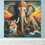 スピリチュアル芸術 キャンバスプリント (インサイチュ (ウッドフロア))