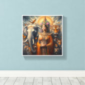 スピリチュアル芸術 キャンバスプリント (インサイチュ (ウッドフロア))