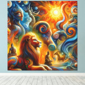 スピリチュアル芸術 キャンバスプリント (インサイチュ (ウッドフロア))