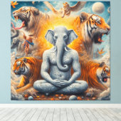 スピリチュアル芸術 キャンバスプリント (インサイチュ (ウッドフロア))