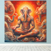 スピリチュアル芸術 キャンバスプリント (インサイチュ (ウッドフロア))