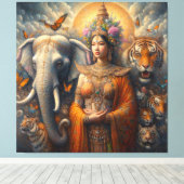 スピリチュアル芸術 キャンバスプリント (インサイチュ (ウッドフロア))