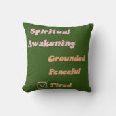スピリチュアル覚醒おもしろい クッション (正面)