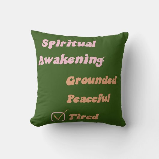 スピリチュアル覚醒おもしろい クッション (正面)