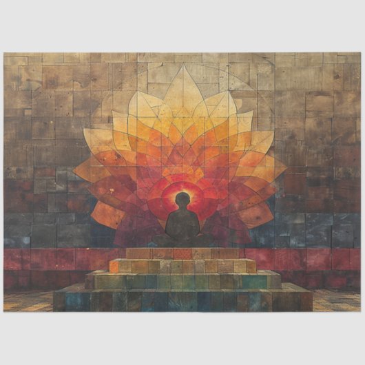 スピリチュアル覚醒マンダラデコパージュ 薄葉紙 (正面)