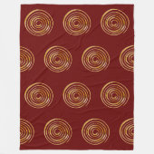 スピリチュアル記号 – エネルギーの緩和曲線4 フリースブランケット (正面)