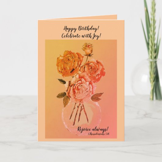 スピリチュアル誕生日カード サンキューカード (正面)