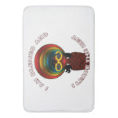 スピリチュアル賛美ハピー バスマット (正面縦)