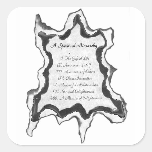 スピリチュアル階層 スクエアシール (正面)