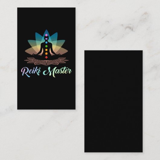 スピリチュアル霊気マスターチャクラヨガ瞑想 名刺 (正面/裏面)