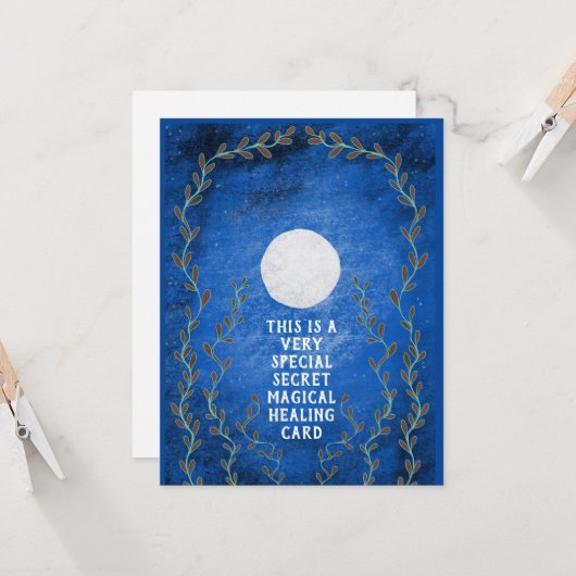 スピリチュアル魔法の秘密の夜の月はすぐに良くなる カード (正面/裏面インサイチュ)