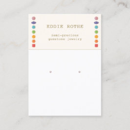 スピリチュアル7チャクライヤリングジュエリー表示 名刺