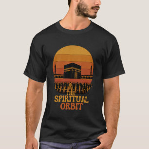 スピリチュアル・オービット - レトロ・タワーフ・カーバ日没アート Tシャツ