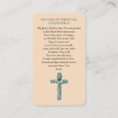 スピリチュアル・コミュニオンカードの最後の晩餐祈りの言葉 エンクロージャーカード (裏面)