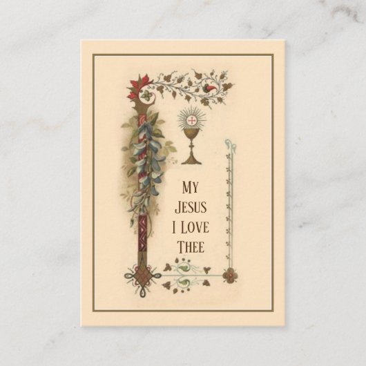 スピリチュアル·コミュニオン·祈りの言葉·ホリーカードの行為 名刺 (正面)