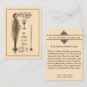 スピリチュアル·コミュニオン·祈りの言葉·ホリーカードの行為 名刺 (正面/裏面)