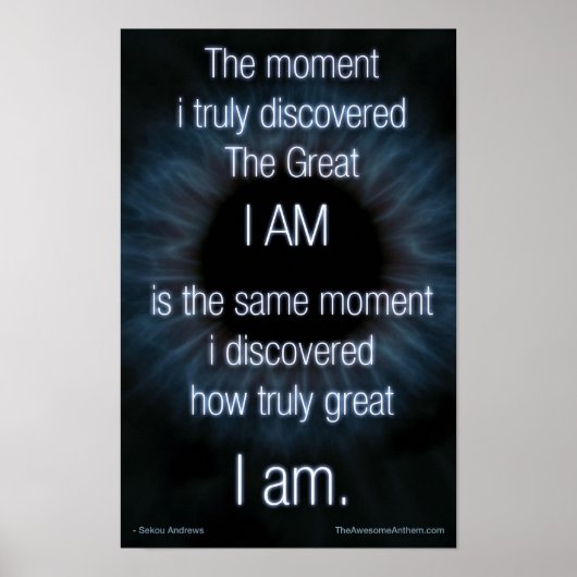 「スピリチュアル」素晴らしポスター(自信・スピリット) ポスター (正面)