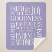 スピリッカスタムトシェルパ毛布のの実り シェルパブランケット (正面)