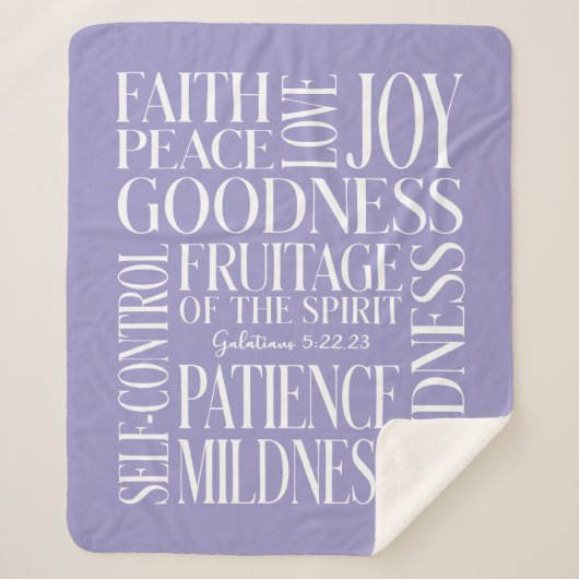 スピリッカスタムトシェルパ毛布のの実り シェルパブランケット (正面)