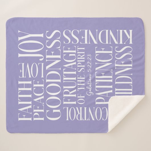 スピリッカスタムトシェルパ毛布のの実り シェルパブランケット (正面(横))