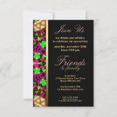 スピリッカラフルトバースデーパーティーの招待 招待状 (裏面)