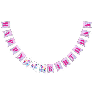 スピリッカラフルトポニー2ハッピーバースデーバブル バンティングフラッグ