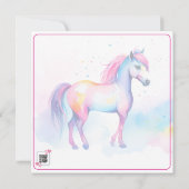 スピリッカラフルトポニー2誕生日サンキューカード サンキューカード (裏面)