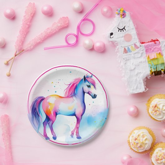 スピリッカラフルトポニー2 ペーパープレート (パーティー)