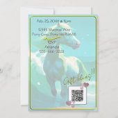 スピリッカラフルトポニー43誕生日招待状 招待状 (裏面)