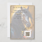 スピリッカラフルトポニー64誕生日招待状 招待状 (裏面)