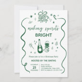 スピリッツお洒落を輝かせるクリスマスパーティー 招待状 (正面)