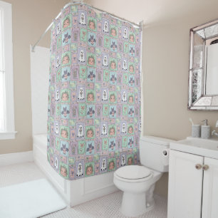 スピリッツお洒落インパステルドリームズ シャワーカーテン