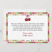 スピリッツでキラキラしたクリスマスカクテルを愛猫 シーズンカード (裏面)