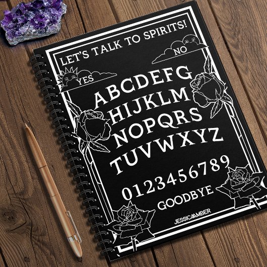 スピリッツと話そうブラックゴシックフローラ ノートブック