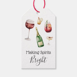 スピリッツに明るいワインギフトタグを付ける ギフトタグ