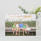 スピリッツのクリスマスフォトを明るくする シーズンカード (スタンド正面)