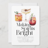 スピリッツのブライトカクテルクリスマスパーティー 招待状 (正面)