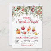 スピリッツのブライトカクテルクリスマスパーティー 招待状 (正面)