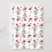 スピリッツの明るいカクテルを作るクリスマスパーティー 招待状 (裏面)