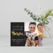 スピリッツの明るい写モダン真 箔シーズンポストカード (立ち正面)