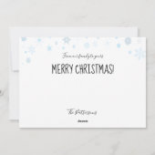 スピリッツの明るい写真クリスマスホリデーカード シーズンカード (裏面)