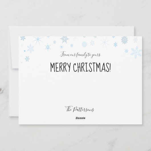 スピリッツの明るい写真クリスマスホリデーカード シーズンカード (裏面)