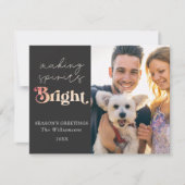 スピリッツの明るい写真季節のごあいさつ ノートカード (正面)