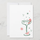 スピリッツの明るい手でクリスマスを描くパーティー 招待状 (裏面)