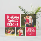 スピリッツの明るい赤のスクリプトフォトコラージュ シーズンカード (スタンド正面)