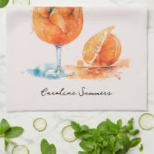 スピリッツの水色でシックな生活が良い キッチンタオル (折り畳み)