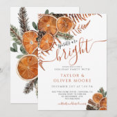スピリッツはブライトシトラスパインホリデーパーティー 招待状 (正面/裏面)