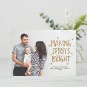 スピリッツを明るいクリスマスホリデーカードにする シーズンカード (スタンド正面)